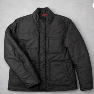 AETHER Primaloft Insulated Technical Field Jacket Puffer Moto Mens Small Black